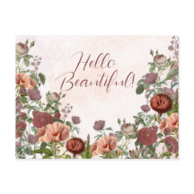 Bonjour Belle Flore Botanique Aquarelle Boho