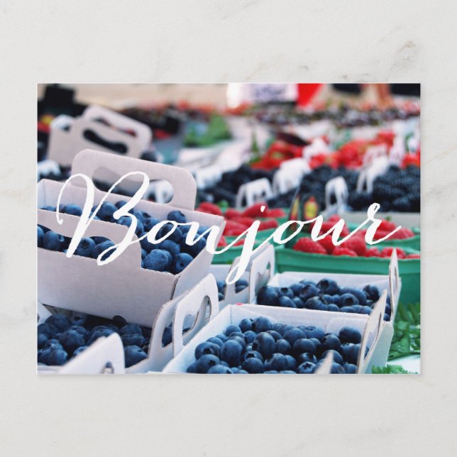 Carte Postale Bonjour Berries POSTCARD (Devant)