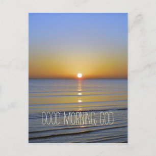 Carte Postale Bonjour, Citation de Dieu