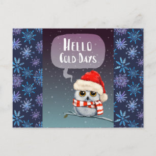 Carte Postale Bonjour Cold Days Salutation