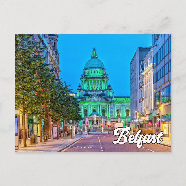Carte Postale Bonjour de Belfast, Irlande du Nord (Devant)