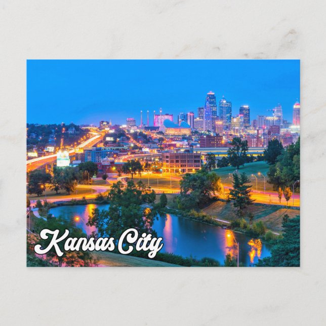 Carte Postale Bonjour De Belle Kansas City, Missouri, États-Unis (Devant)