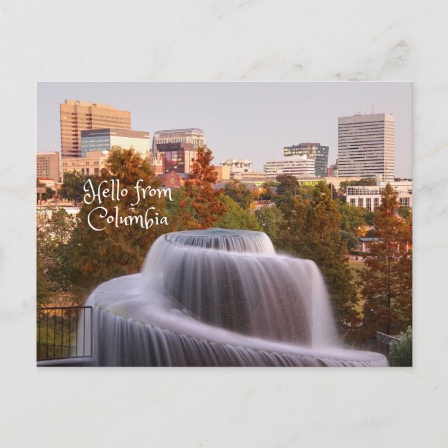 Carte Postale Bonjour de Columbia, Caroline du Sud (Devant)