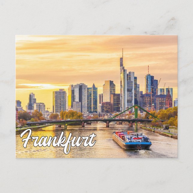 Carte Postale Bonjour De Francfort, Allemagne (Devant)