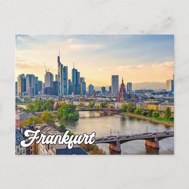Carte Postale Bonjour De Francfort, Allemagne (Devant)