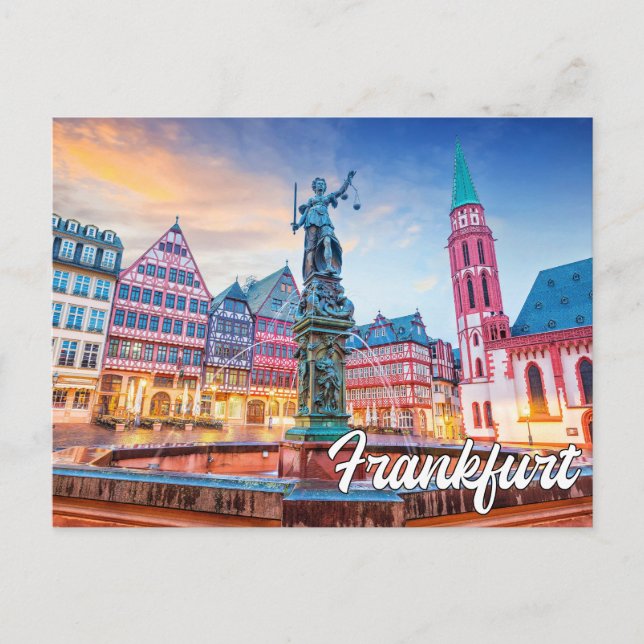 Carte Postale Bonjour De Francfort, Allemagne (Devant)