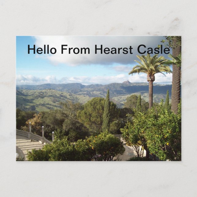 Carte Postale Bonjour De Hearst Castle (Devant)