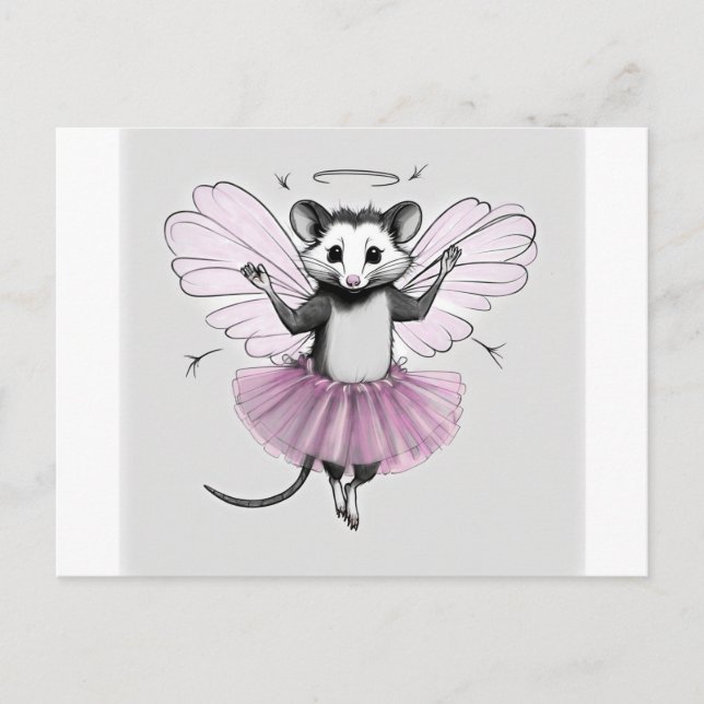 Carte Postale Bonjour de la Fairy Godmère Possum Postcard (Devant)