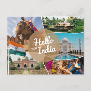 Carte Postale Bonjour de l'Inde