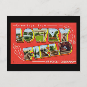 Carte Postale Bonjour de Lowry Field Colorado