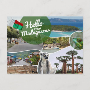 Carte Postale Bonjour de Madagascar