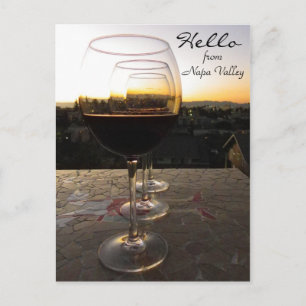 Carte Postale Bonjour De Napa Valley Postcard!