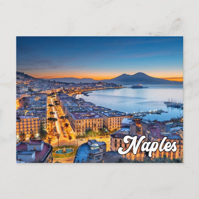 Carte Postale Bonjour De Naples, Italie (Devant)