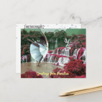 Bonjour de Paradise Postcard