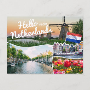 Carte Postale Bonjour de Pays-Bas