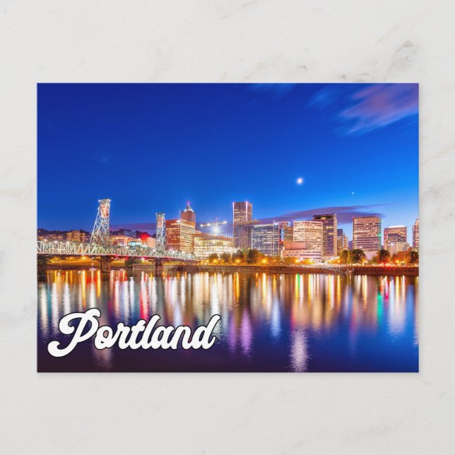 Carte Postale Bonjour De Portland, Oregon, États-Unis (Devant)