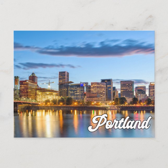 Carte Postale Bonjour De Portland, Oregon, États-Unis (Devant)