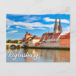 Carte Postale Bonjour De Regensburg, Allemagne