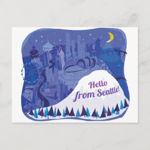 Carte Postale Bonjour de Seattle