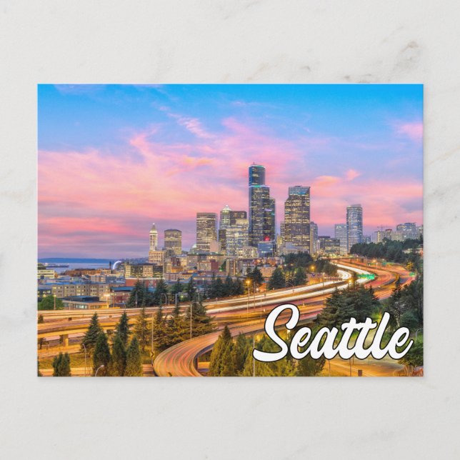 Carte Postale Bonjour De Seattle, Washington (Devant)