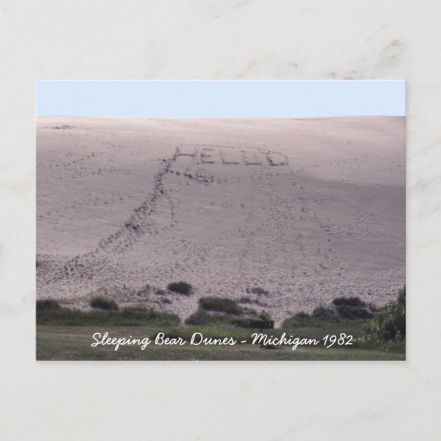 Carte Postale Bonjour De Sleeping Bear Dunes Michigan (Devant)