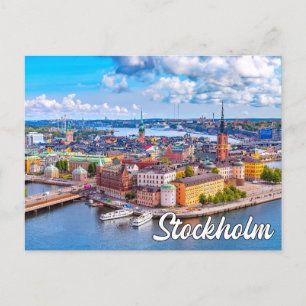 Carte Postale Bonjour De Stockholm, Suède