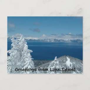 Carte Postale Bonjour depuis le lac Tahoe !