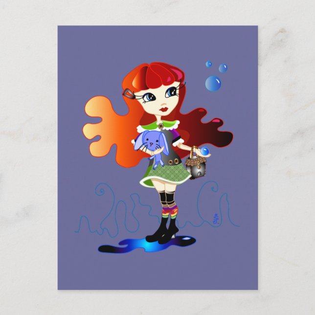 Carte Postale Bonjour Dollies : Fira Postcard (Devant)