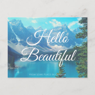 Carte Postale Bonjour, D'Un Endroit