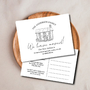 Carte Postale Bonjour, Editable Nous sommes nouveaux à la photo