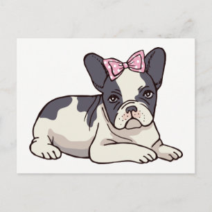Carte Postale Bonjour Frenchie Chien Chien Chien Français Amour 