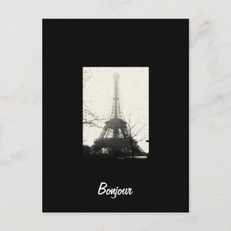 Carte postale Bonjour Paris