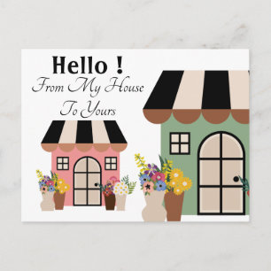 Carte Postale Bonjour salutation