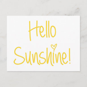 Carte postale Bonjour Sunshine
