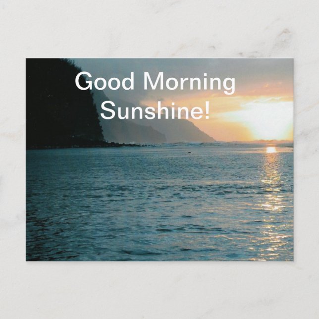 Carte Postale Bonjour Sunshine ! (Devant)