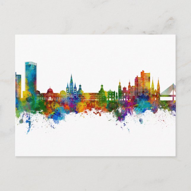 Carte Postale Bonn Allemagne Skyline (Devant)