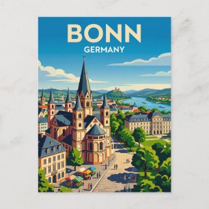 Carte Postale Bonn, Rhénanie-du-Nord-Westphalie, Allemagne Allem