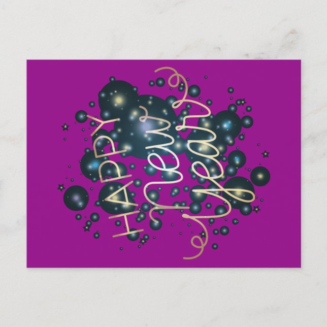 Carte Postale Bonne année (Devant)