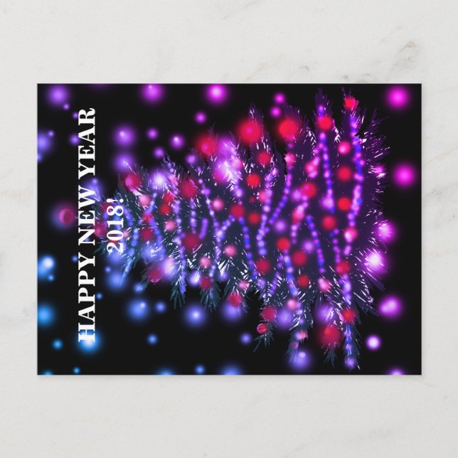 Carte postale Bonne année 2018 (Devant)