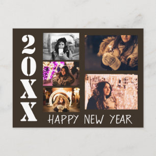 Carte Postale Bonne Année 2023 Vœux 5 Collage de Photos