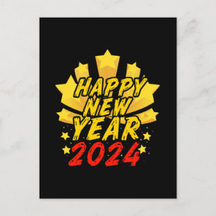 Carte Postale Bonne année 2024 