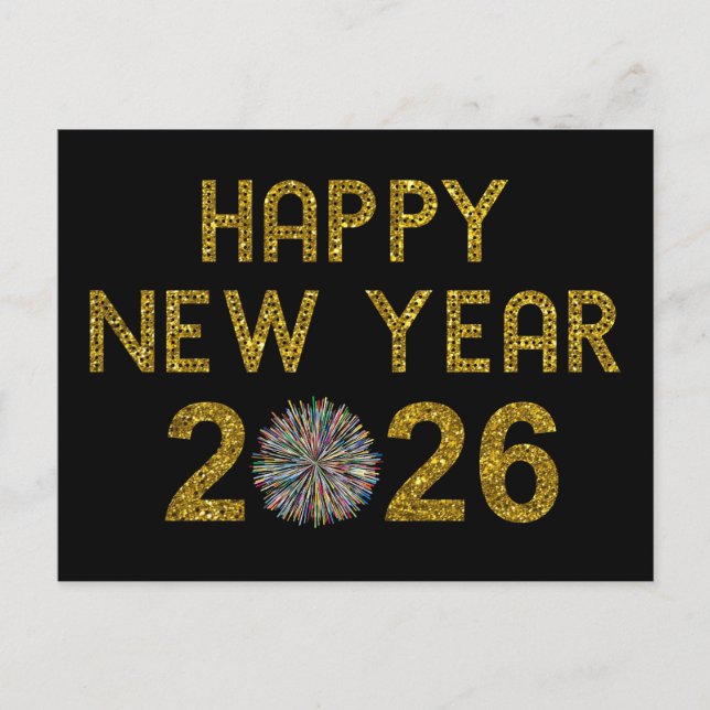 Carte Postale Bonne année 2026 (Devant)