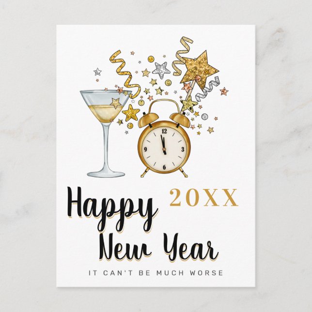Carte Postale Bonne année Champagne (Devant)