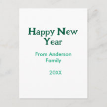 Bonne année verte ajouter nom de famille année sim