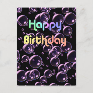 Carte Postale Bonne bulle d'anniversaire