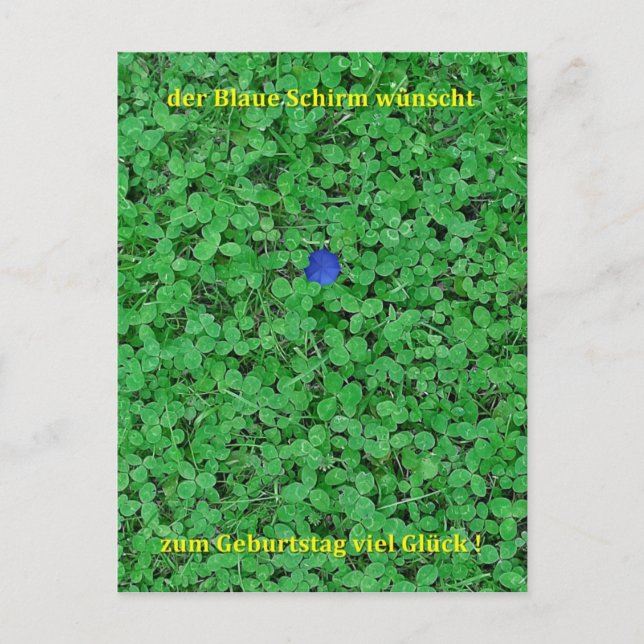 Carte postale - Bonne chance (Devant)