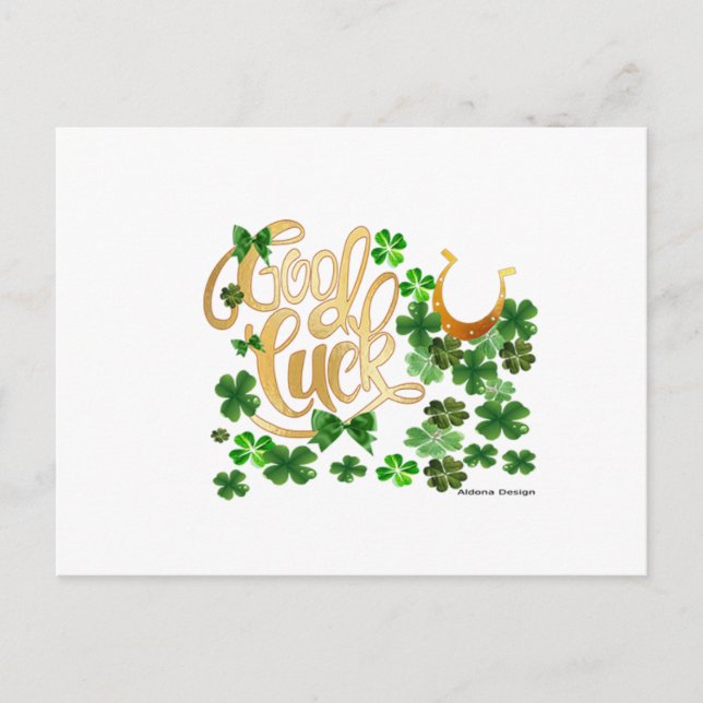 Carte Postale Bonne chance (Devant)