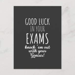 Carte Postale Bonne chance à vos examens