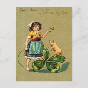 Carte Postale Bonne chance à vous le jour de la Saint Patrick