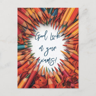 Carte Postale Bonne Chance pour Vos Examens Scolaires